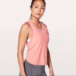 Lululemon Fast as Light frilled tank RARE